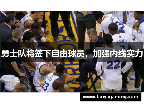 勇士队将签下自由球员，加强内线实力