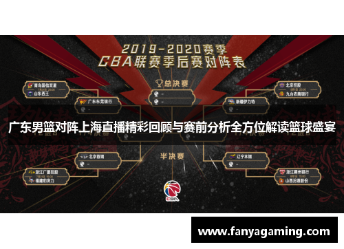广东男篮对阵上海直播精彩回顾与赛前分析全方位解读篮球盛宴